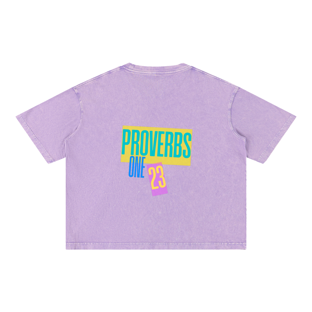 Mineral Wash Boxy Cotton T-Shirt