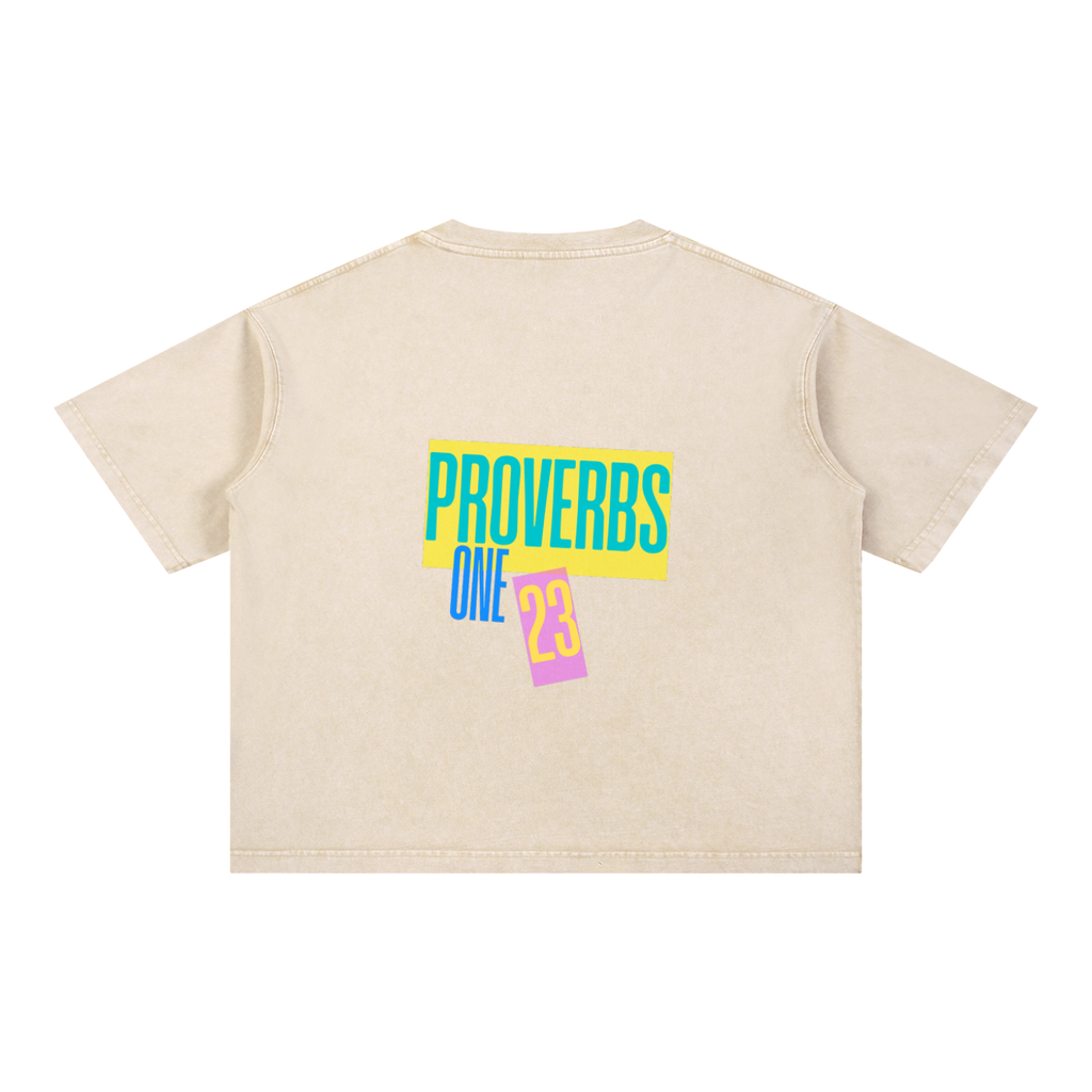 Mineral Wash Boxy Cotton T-Shirt