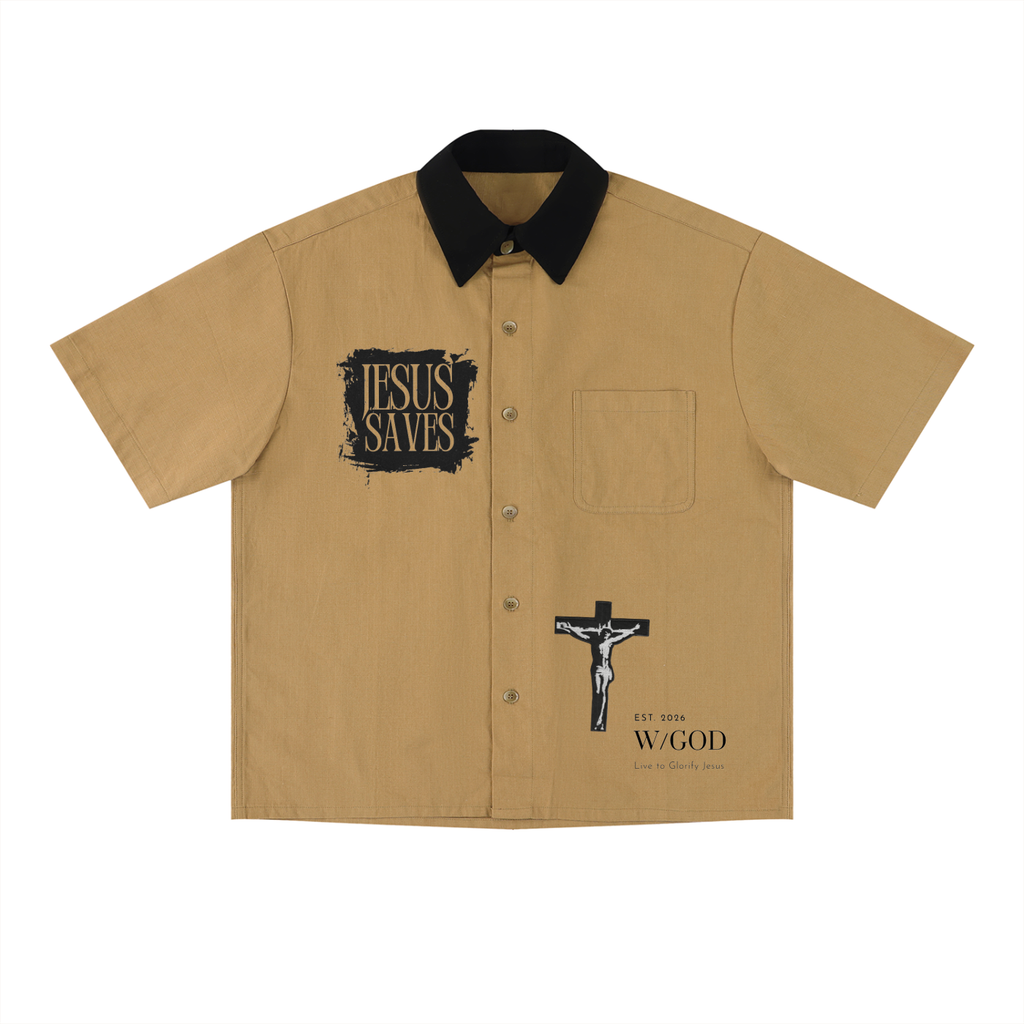 Let All Praise the Lord Unisex Color Block Short Sleeve Shirt
