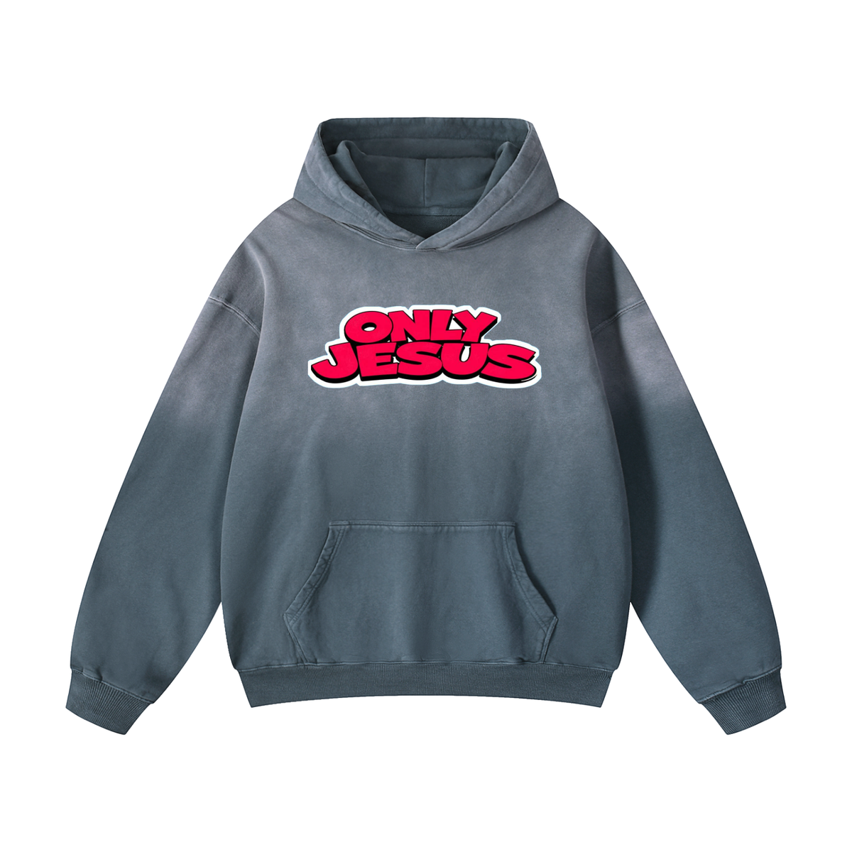 ONLY JESUS Heavyweight Sunfade Oversized Hoodie