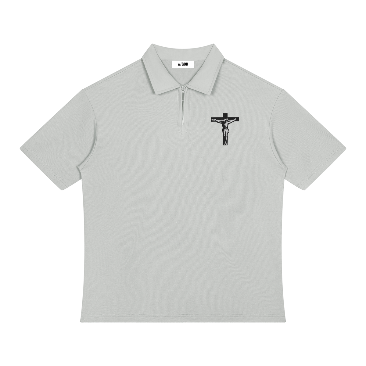 Jesus is king Unisex Color Block Quarter-Zip Polo Shirt