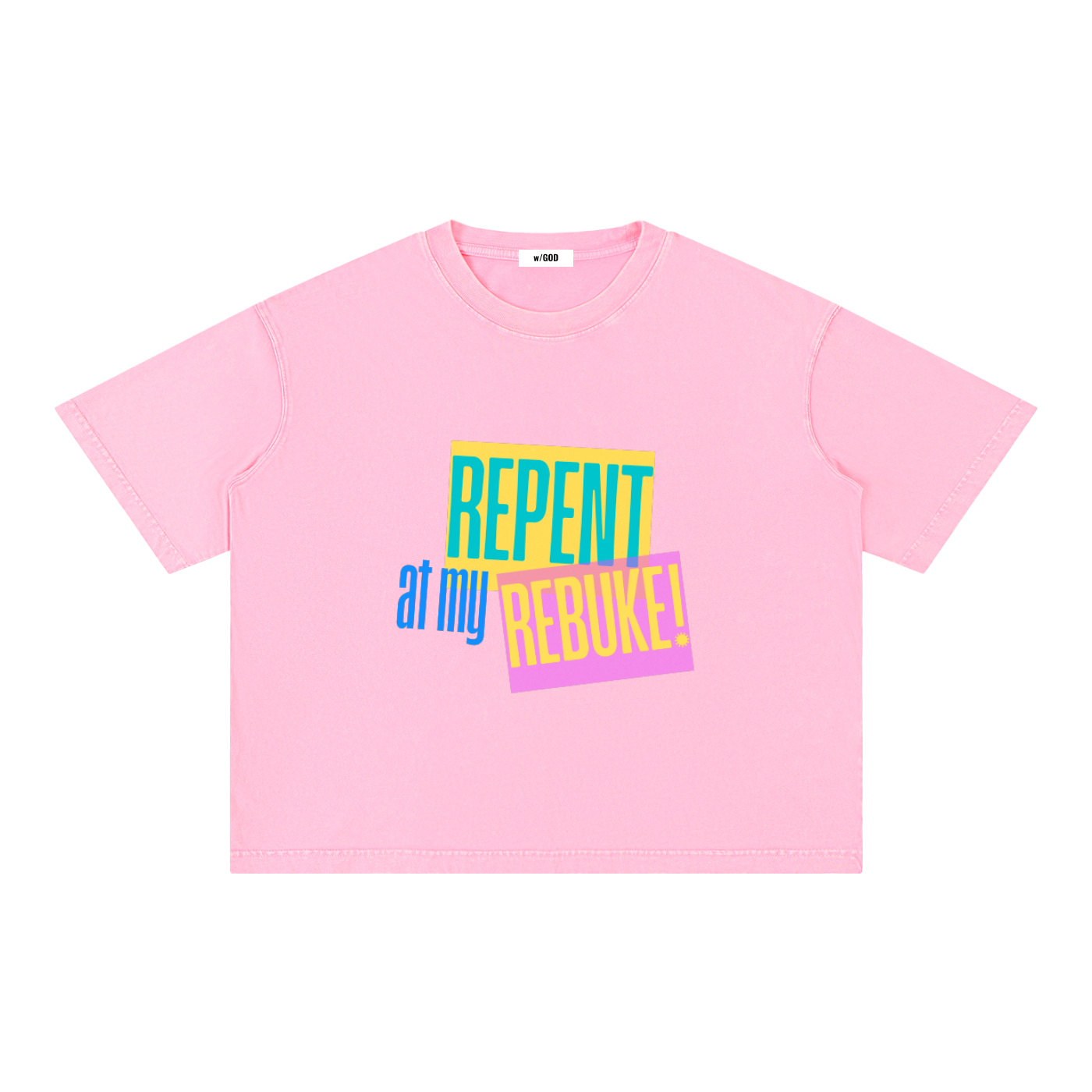 Mineral Wash Boxy Cotton T-Shirt