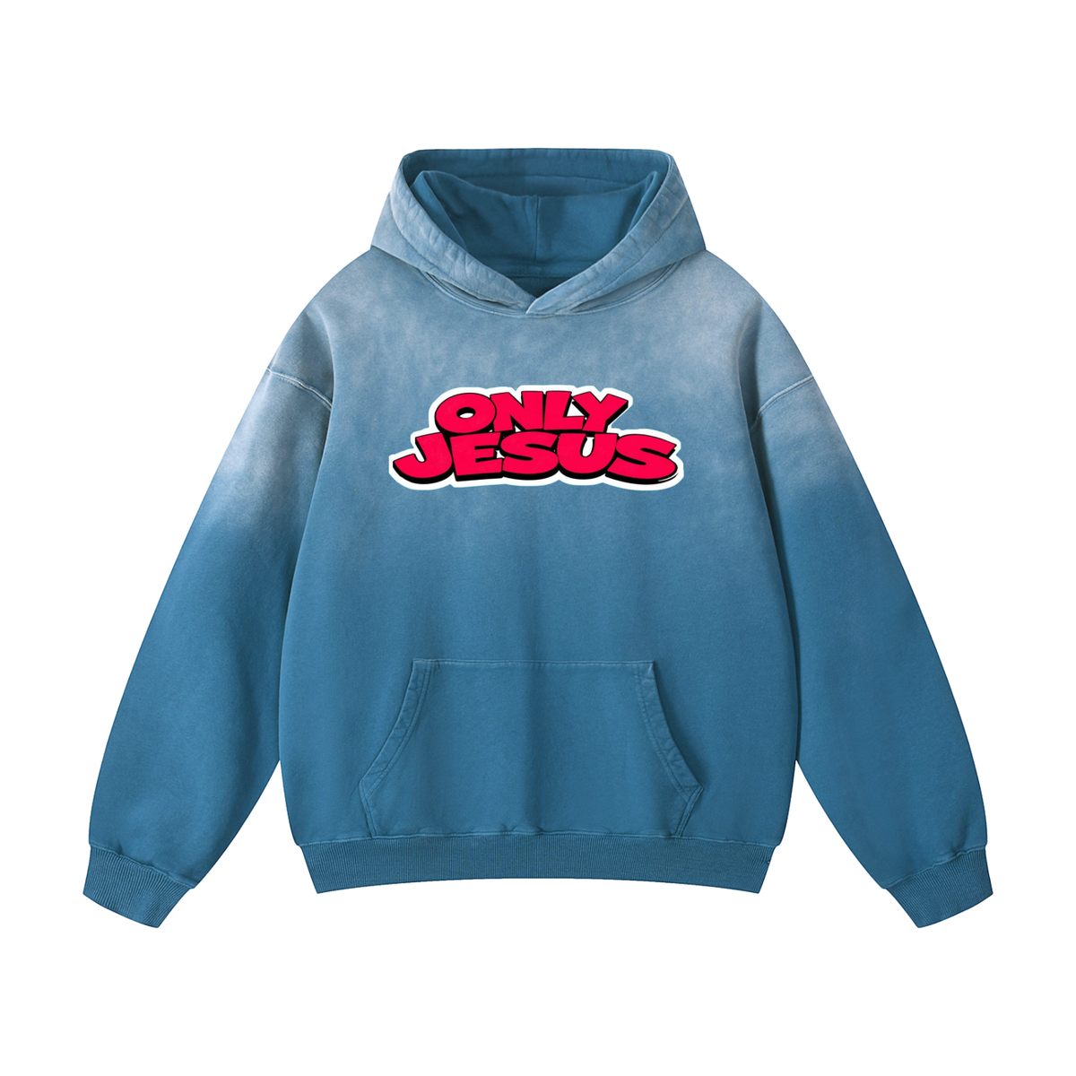 ONLY JESUS Heavyweight Sunfade Oversized Hoodie
