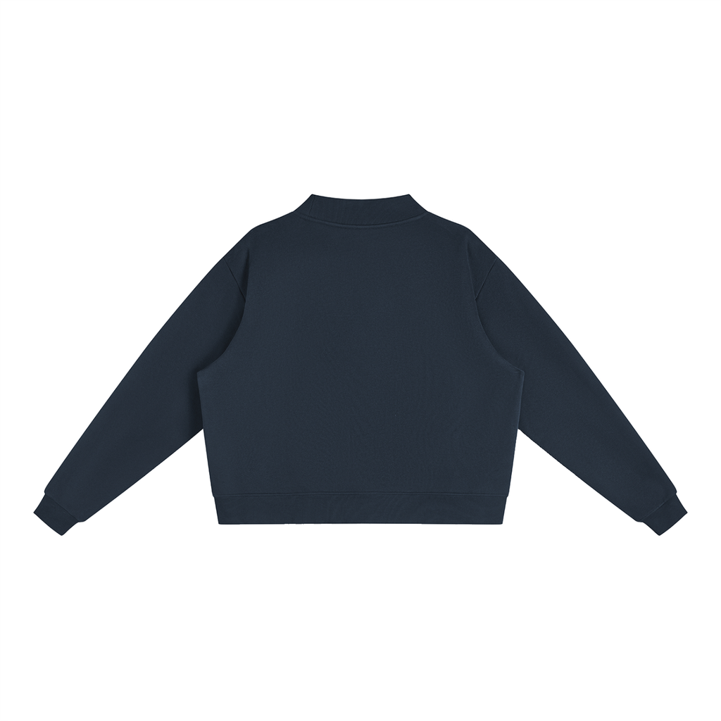Under His Wings Essential Fleece Mock-Neck Crew Sweatshirt