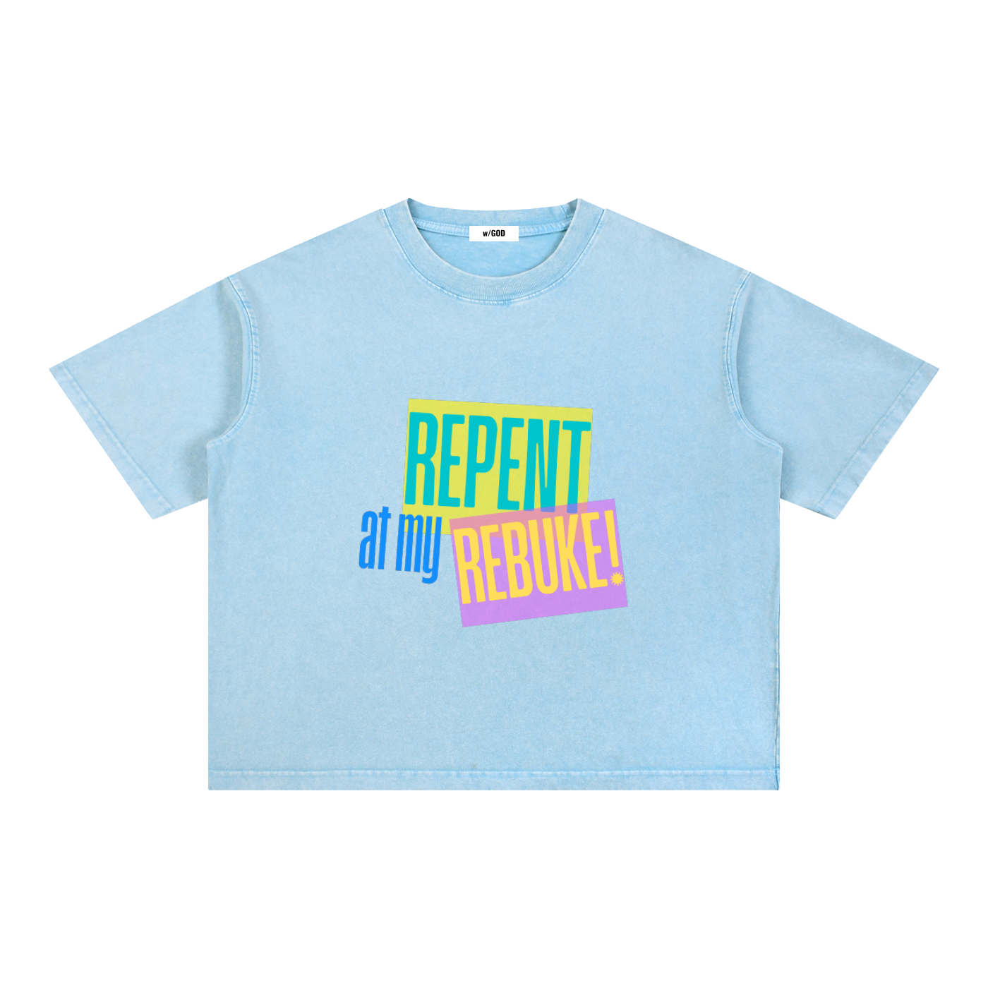 Mineral Wash Boxy Cotton T-Shirt