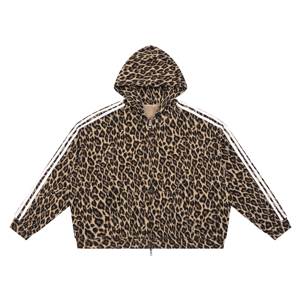 ONLY Jesus Saves Unisex Leopard Full Zip Hoodie