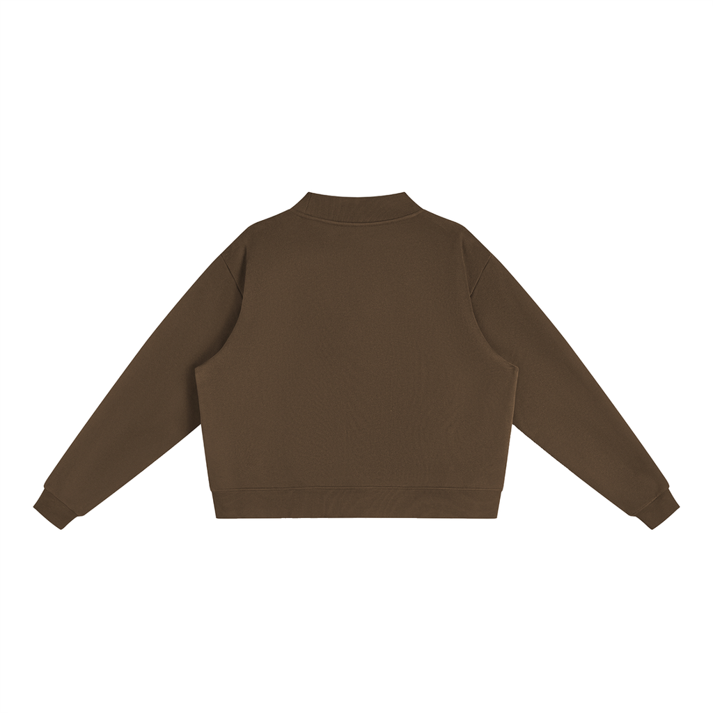 Under His Wings Essential Fleece Mock-Neck Crew Sweatshirt