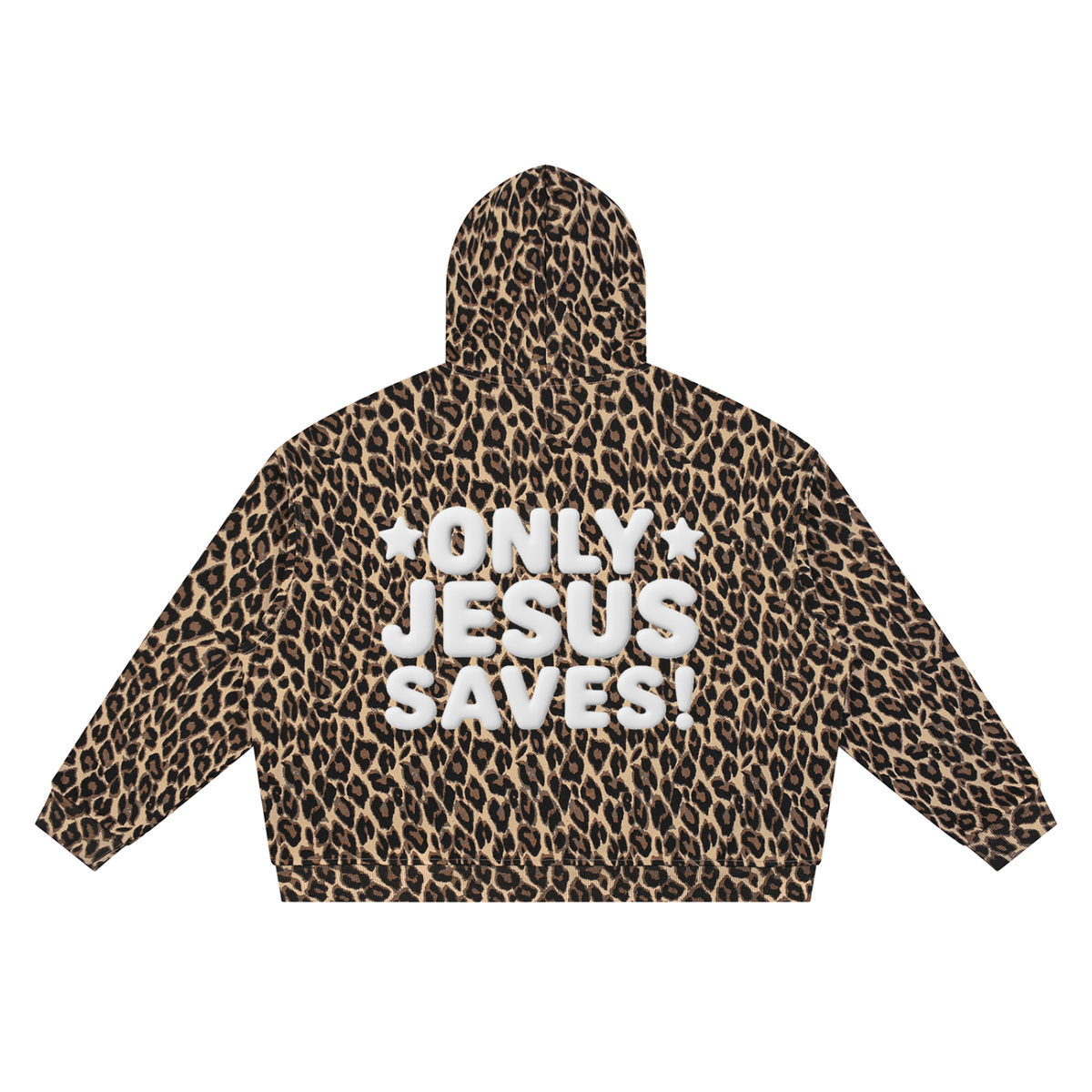 ONLY Jesus Saves Unisex Leopard Full Zip Hoodie