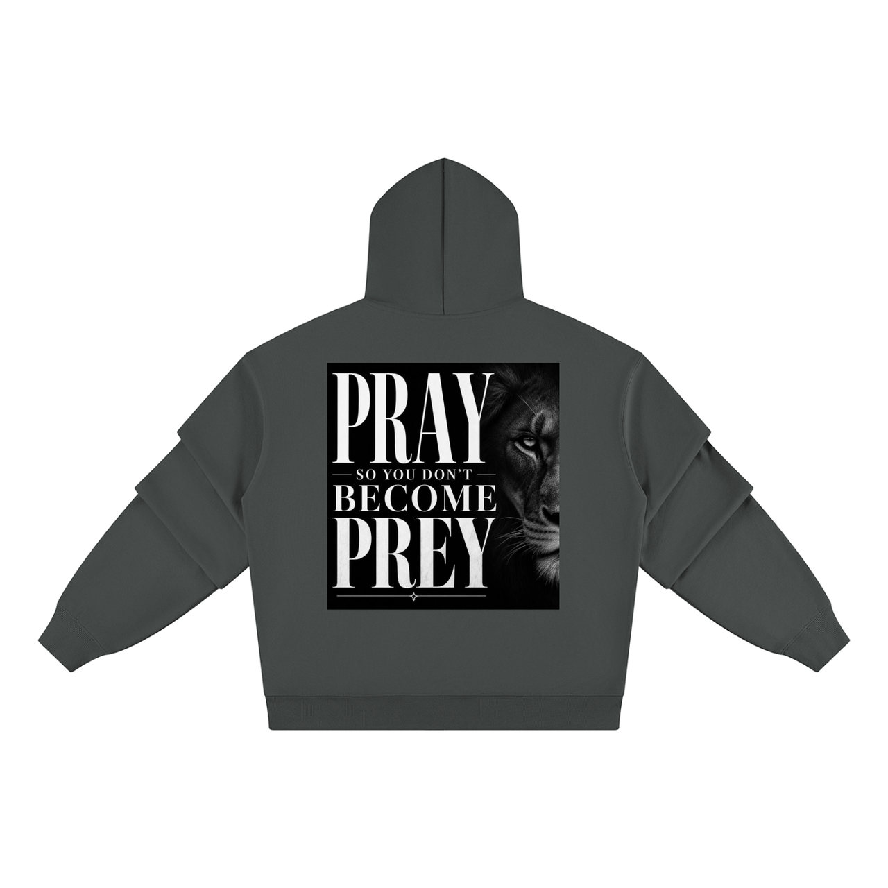 Armor of God Ruched Sleeves Hoodie