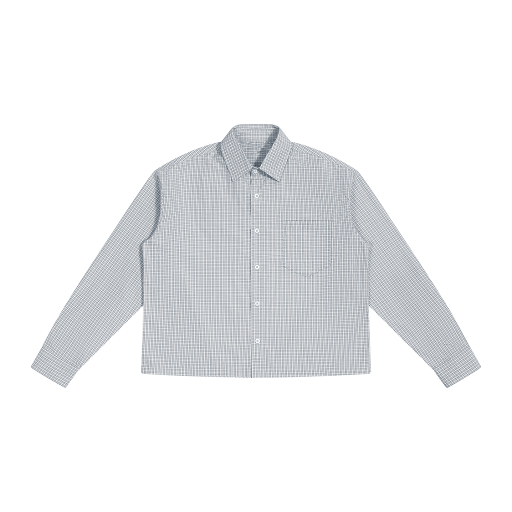 Dream on  Plaid Long Sleeve Button Up Shirt Unisex Manifest Vision Dreaming Plan it Build it