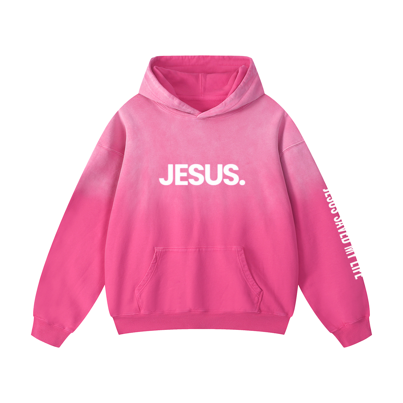 JESUS Heavyweight Sunfade Oversized Hoodie
