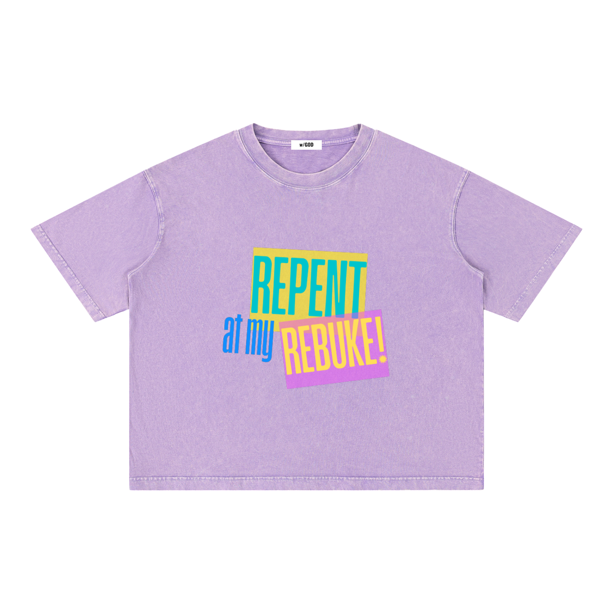 Mineral Wash Boxy Cotton T-Shirt