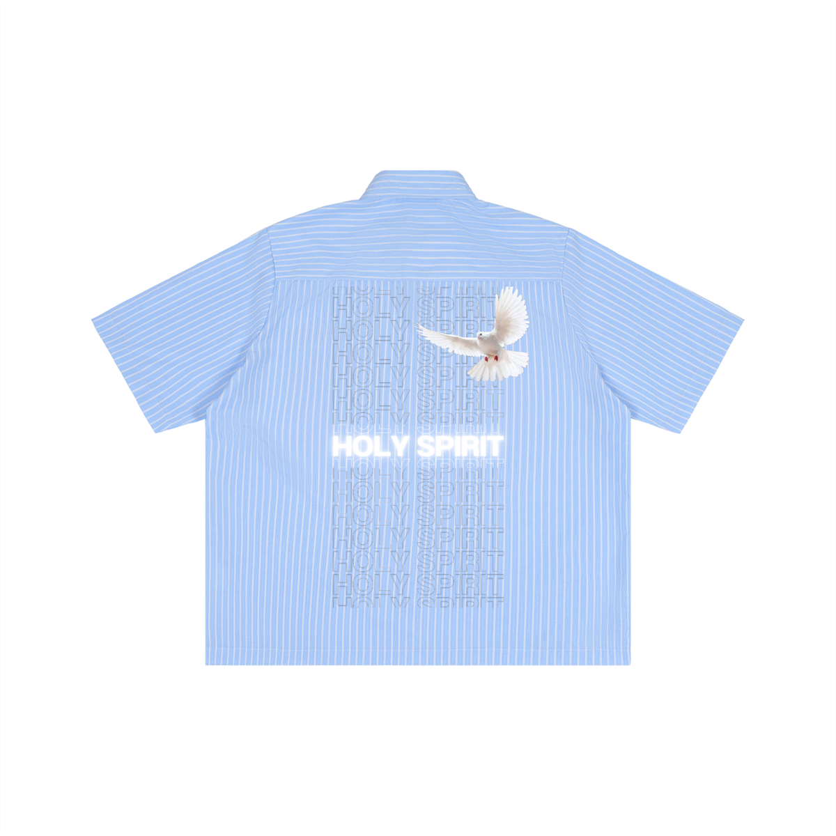 Keep Your Eyes Fixed on Jesus Stripped Button up Shirt