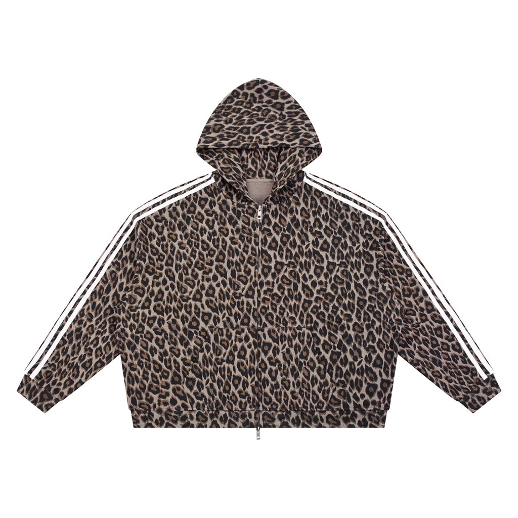 ONLY Jesus Saves Unisex Leopard Full Zip Hoodie