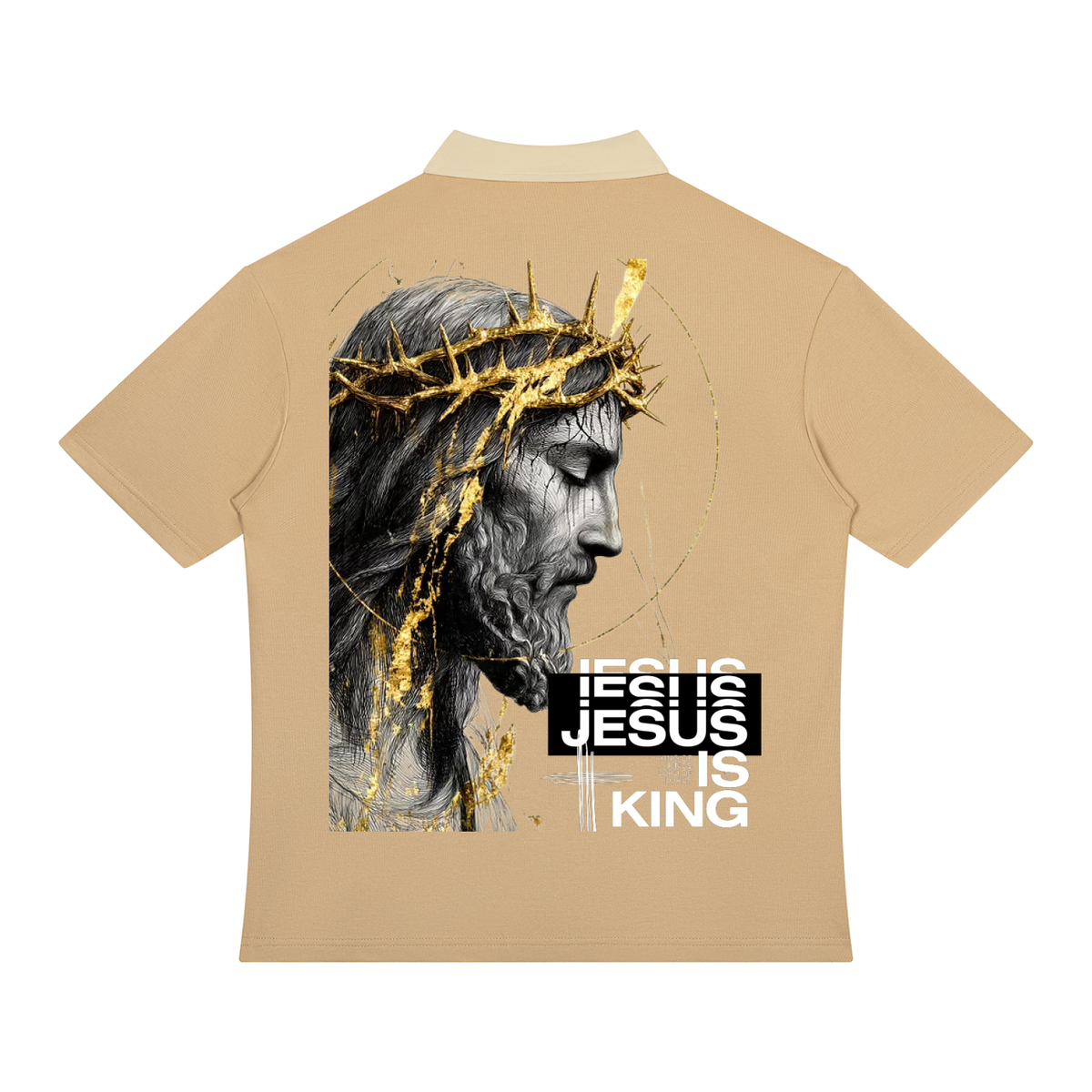 Jesus is king Unisex Color Block Quarter-Zip Polo Shirt