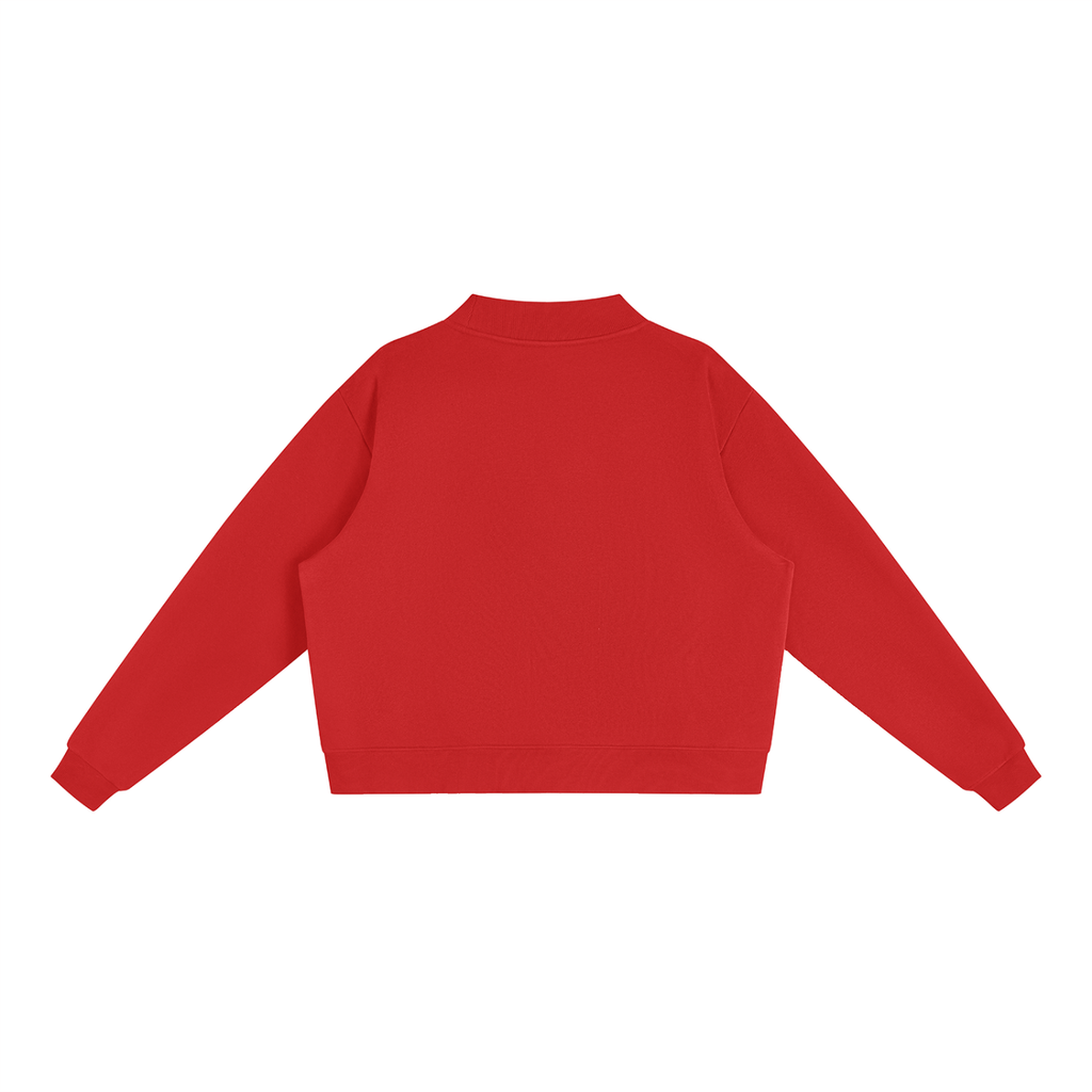 Under His Wings Essential Fleece Mock-Neck Crew Sweatshirt